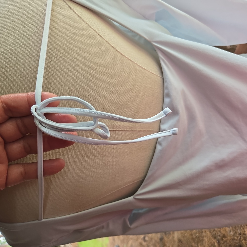 Wild Fable Stretchy Mint Green Open Back Crop Top - Picture 6 of 10